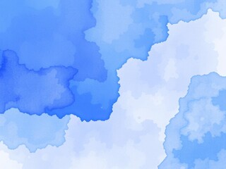 Fototapeta premium Abstract watercolor background in shades of blue and purple, paint