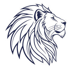 Obraz premium lion head vector
