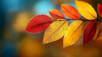 Obraz premium Autumn Leaves: Vibrant Colors, Nature's Beauty