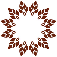 Beautiful flower art and mandala vector design