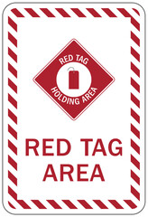 Obraz premium 5S red tag sign