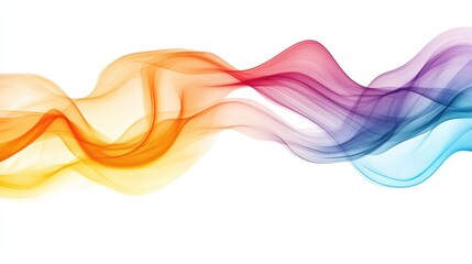 Abstract swirling rainbow gradient resembling flowing liquid colors