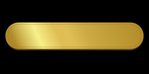Gold Ribbon label button Elegant and Luxurious tag banner blank editable