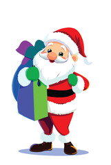 Obraz premium santa claus with gifts