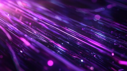 Abstract Purple Light Streaks: A Symphony of Glowing Lines