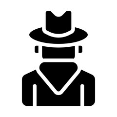 Bandit Solid Icon
