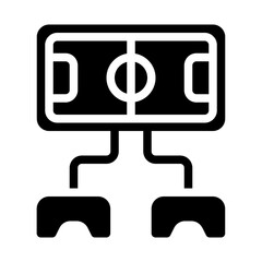 Fototapeta premium Battle Game Solid Icon