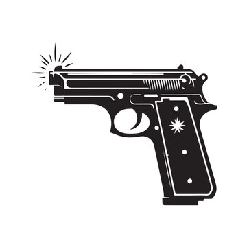 Gun Silhouette vector illustration