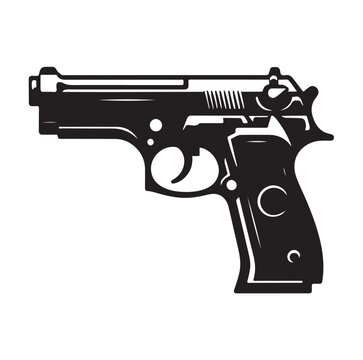 Gun Silhouette vector illustration