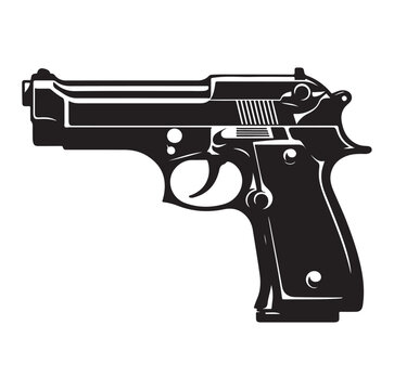Gun Silhouette vector illustration