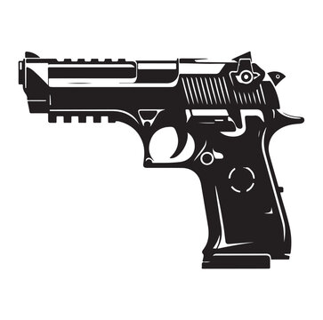 Gun Silhouette vector illustration