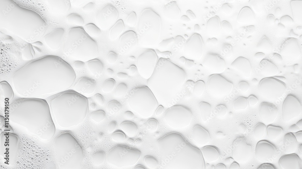 Poster abstract texture of white water droplets creating a smooth and visually interesting background for v