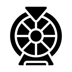 Fototapeta premium Fortune Wheel Solid Icon