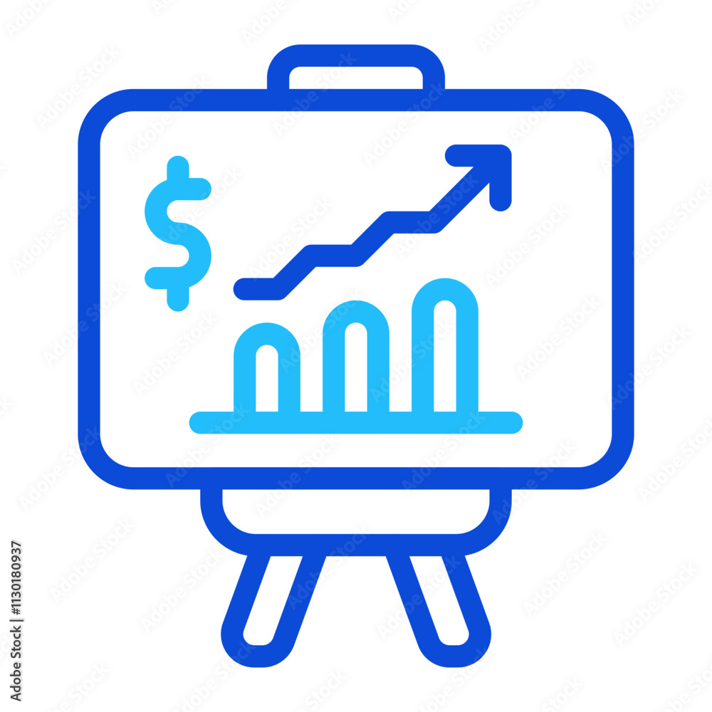 Wall mural Graph Duoline Icon