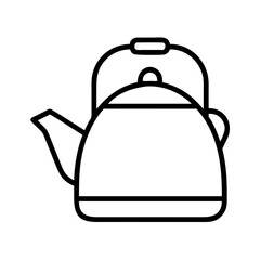 Obraz premium mom s tea kettle icon, mother’s day line art, mothers day icon - simple black line art icon of mom s tea kettle, for mother’s Day celebrations mothers day vector art 