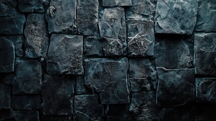 Fototapeta premium Dark stone wall texture background for architectural and design projects ideal for creative and artistic applications
