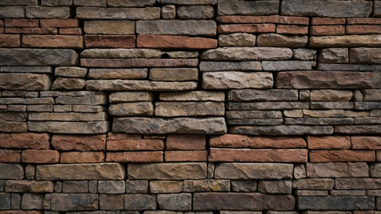Fototapeta premium Rustic Stone Wall Texture for Architectural Design in Outdoor and Interior Environments