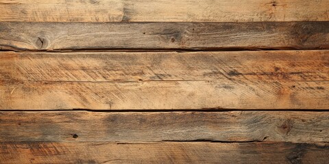 Obraz premium Rustic old wood plank background creates a warm and authentic atmosphere, perfect for various design projects that require an old wood plank background for a natural touch.