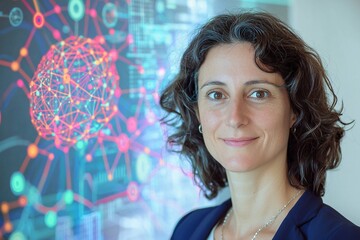 This professional studio image illustrates cognitive processes with a brain linked by neural pathways, surrounded by data charts and algorithms that highlight their complexity.