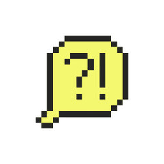 Fototapeta premium chat bubble pixel art for your needs