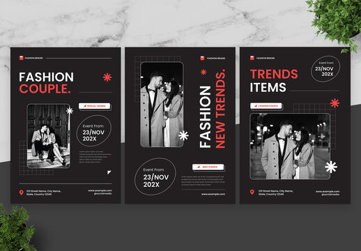Black And Red Fashion Flyer