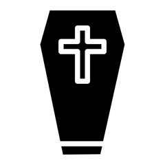 Obraz premium Ancient Funeral Burial Glyph Icon