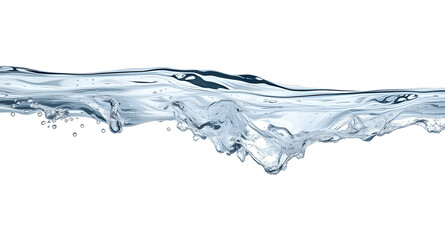 a fresh water with white solid background