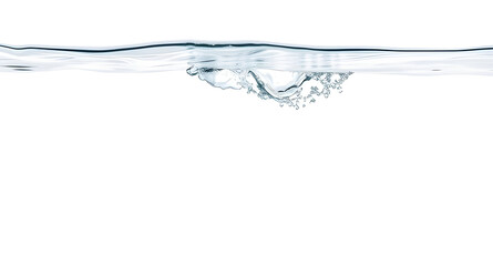a fresh water with white solid background