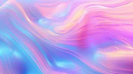 Abstract Pastel Swirls of Color Fluid Design