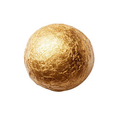 Fototapeta premium Valentine's Day Golden Sphere Art Installation A Romantic Close-up Experience