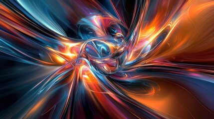 Obraz premium Abstract swirling colors