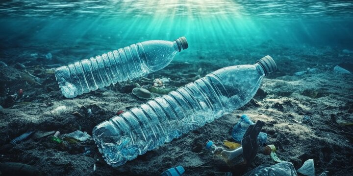 Plastic bottles and rubbish contribute to pollution in the ocean, highlighting the critical issue of ocean pollution caused by plastics. Addressing plastic bottles is essential for reducing ocean