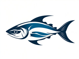 Obraz premium set of sea fish silhouettes on white