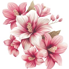 bouquet of pink lilies