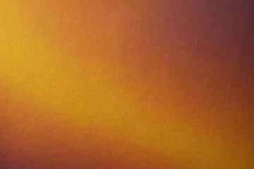 Fototapeta premium ochre colorful gradient background. Full framed close up flat lay uniform cardboard texture.
