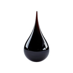 Obraz premium Elegant Oil Drop in High Definition on White Background Transparent PNG background.
