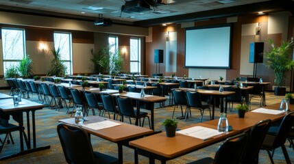 Corporate horizontal Annual Business Conference Flyer Layout and invitation banner template design. Annual corporate business workshop, meeting, training, Annual conference flyer, Cover design