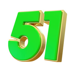 Green Number 51