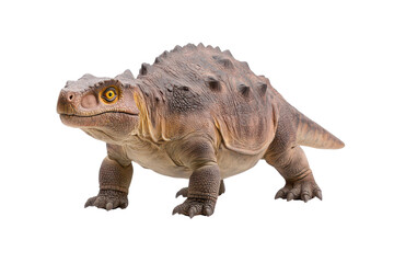 Fototapeta premium A prehistoric creature with a robust body, spiked back, and distinct facial features resembling a turtle.