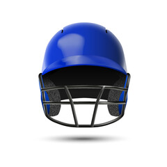 Fototapeta premium Baseball Helmet with Face Guard. Vector illustration. 