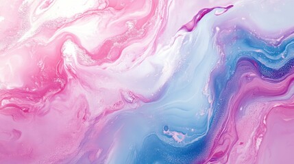 Obraz premium Pastel tones blend in smooth, fluid like patterns, offering an elegant and calming design ideal for creating tranquil visuals.
