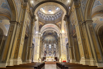 Obraz premium Cathedral of Saints Peter and Mark is the cathedral of Alexandria in Piazza Giovanni XXIII, Piedmont, Italy