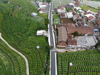 THE BEAUTY OF THE RURAL AND VEGETABLE AND FRUIT PLANTATIONS AT THE FOOT OF MOUNT SINDORO TEMANGGUNG...