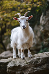 Obraz premium goats in farm