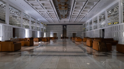 The Syrian opposition inside the Presidential Palace after the fall of the regime. The Syrian revolution against Bashar al-Assad. 