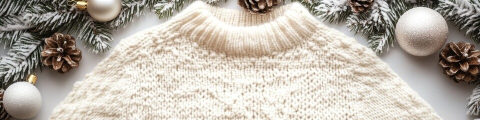 Winter Holiday Table Setting with Embroidered Snowflake Textile, Soft-Focus Style