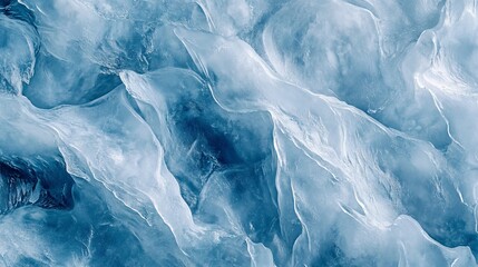 Obraz premium Pure water element study, matte ice-textured surface, ethereal blue tints, pristine droplet form, environmental macro photography, soft diffused lighting, premium detail resolution