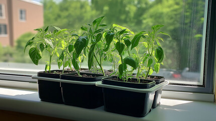 plants in a greenhouse