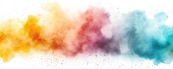 Fototapeta premium Dynamic color explosion abstract art digital illustration vibrant environment artistic viewpoint creative concept