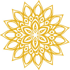 Beautiful flower art and mandala vector design